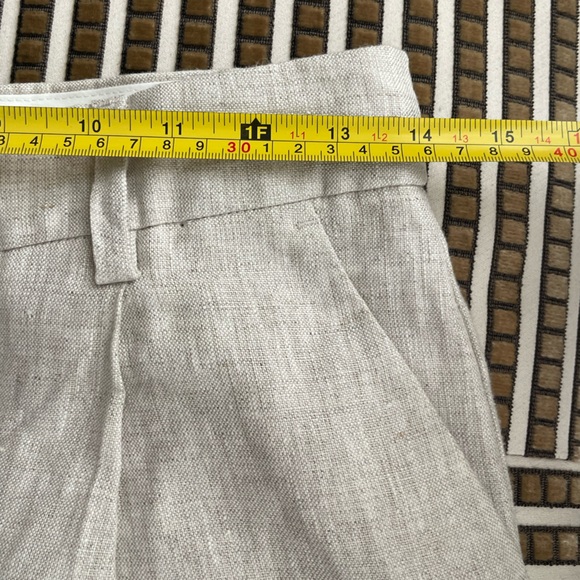 Reformation Alex Linen Pant in Oatmeal - Picture 7 of 10